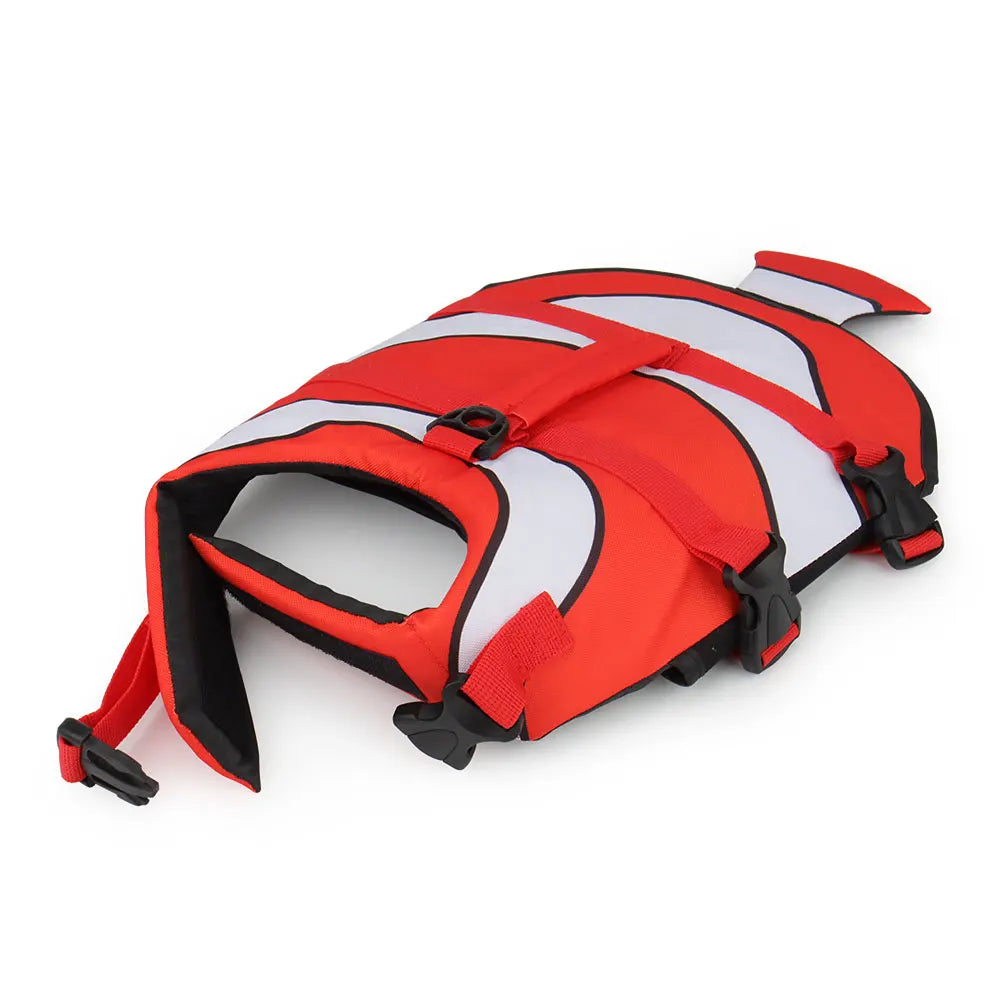 Dog Life Jacket Clown Fish,Dog Life Vest for Small,Medium & Large Breeds Summer Pet Float Coat for Boating/Swimming Swim Clothes