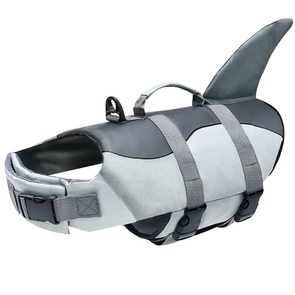 Dogs Life Jacket Adjustable High Buoyancy Pets Swim Vest with Rescue Handle Preserver Flotation Vest for Small Medium Large Dogs