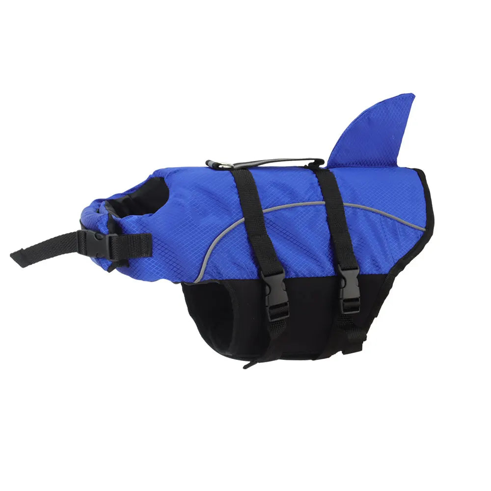 Shark Pet Life Jacket Dog Swim Vest Swimsuit Jacket Summer Small Medium Dog Coat Reflective Clothes XS-2XL