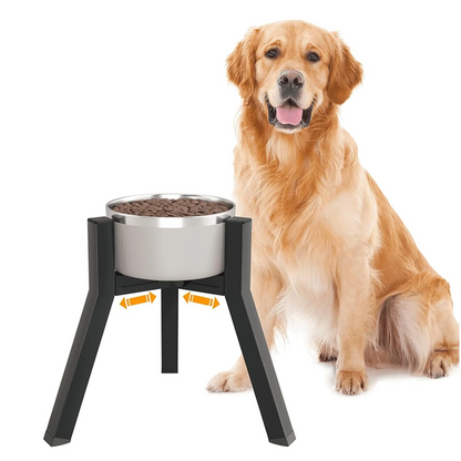 2025+ Dog Bowl Stand for Medium Large Dogs, Adjustable Width Elevated Dog Bowls 7-10.6inch, Raised Dog Food Water Bowls