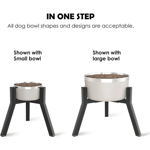 2025+ Dog Bowl Stand for Medium Large Dogs, Adjustable Width Elevated Dog Bowls 7-10.6inch, Raised Dog Food Water Bowls