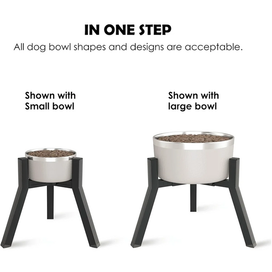 2025+ Dog Bowl Stand for Medium Large Dogs, Adjustable Width Elevated Dog Bowls 7-10.6inch, Raised Dog Food Water Bowls
