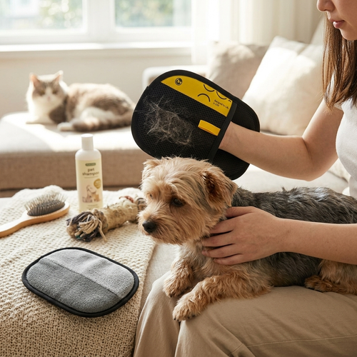 Double-sided Grooming Gloves Pet Hair Remover
