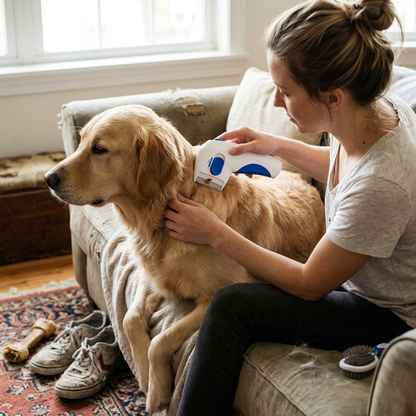 Electric flea and tick remover for pets