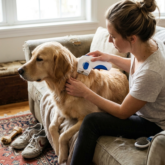 Electric flea and tick remover for pets